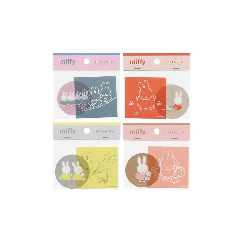Miffy [Die Cut Sticker] Sticker Set/friend Dick Bruna
