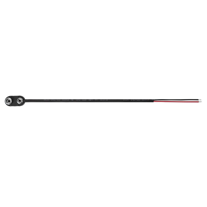 KASSupply 9V Battery Snap On Hard-Shell Clip Connector with Insulated