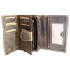 Harold´s Leather Wallet Antik brown Credit Card Purse Woman