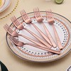 Rose gold Dinner Forks 6 Pieces, Kyraton Titanium Rose gold