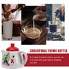 DOITOOL Christmas Tree Teapot, Ceramic Christmas Tea Pot with Christmas