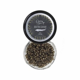 Caviar Star - Premium Black Caviar Sturgeon from Sustainable Farms - Exquisite MALOSSOL Osetra Sturgeon Caviar - Fresh Russian Caviar Food - Gourmet Culinary Experience - 1 Ounce