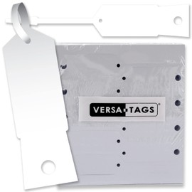 WHITE Self-Locking Arrow Key Tags (1,000 per pack) Size 4 1/2" X 3/4" (WHITE)