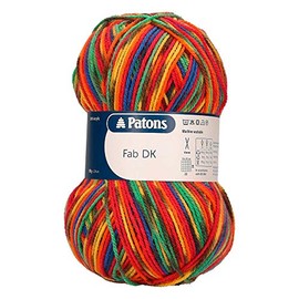 Patons Knitting Yarn, Acrylic, Rainbow Color, one Size
