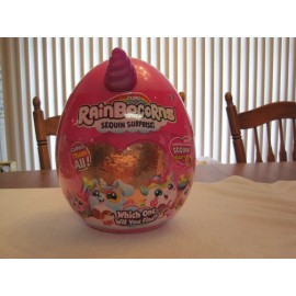 ZURU 2018 ZURU RAINBOCORNS GOLD SEQUIN SURPRISE PURPLE HORN--NEW--FAC