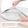 Pure Bedding Satin Pillowcase 2 Pack - King Size (20"x40",