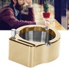 Stainless Steel Ashtray with Matches Lighter Function for Home Office
