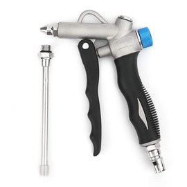 Air Blow Gun, Air Compressor Tools Air Line Blower Gun, Air Compressor Blower Duster Clean up Tool Gun with Long Nozzle and G1/4in Connector