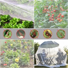 Garden Netting, 10x33Ft Ultra Fine Mesh Netting Pest Barrier Protection Bird Mosquito Net Plants Cover for Vegetables Fruits Flowers Crops Greenhouse Row Cover Raised Bed Patio Mesh Netting