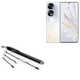 BoxWave Stylus Pen Compatible with Honor 70 - EverTouch Capacitive Stylus, Fiber Tip Capacitive Stylus Pen - Jet Black