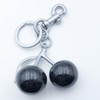 [Sqzrpomddy] Women Red Cherry Bag Charm Purse Charm Keychain- Car