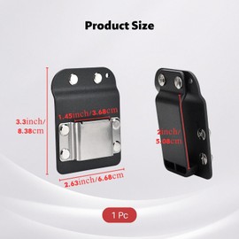 Tape Measure Holder, Tape Measure Belt Clip, Drill Holders, Tape Measure Holder Fits up to 2" Tool Belt, Tool Belt with Belt Clip for Measuring Tape, Cordless Drills Any Tape Holster with a Clip