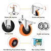 Stem Casters Heavy Duty Swivel Threaded Stem Caster Wheels with