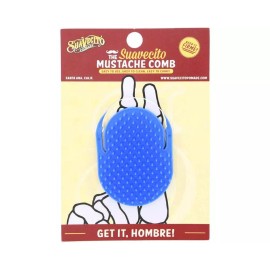 Suavecito Palm Brush - Mustache Finger Comb (Red, Blue, Gold, Silver, Black) - Mustache Comb Blue