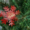 Acrylic Glitter Ornaments Christmas - 12x12cm Xmas Merry Christmas Snowflake