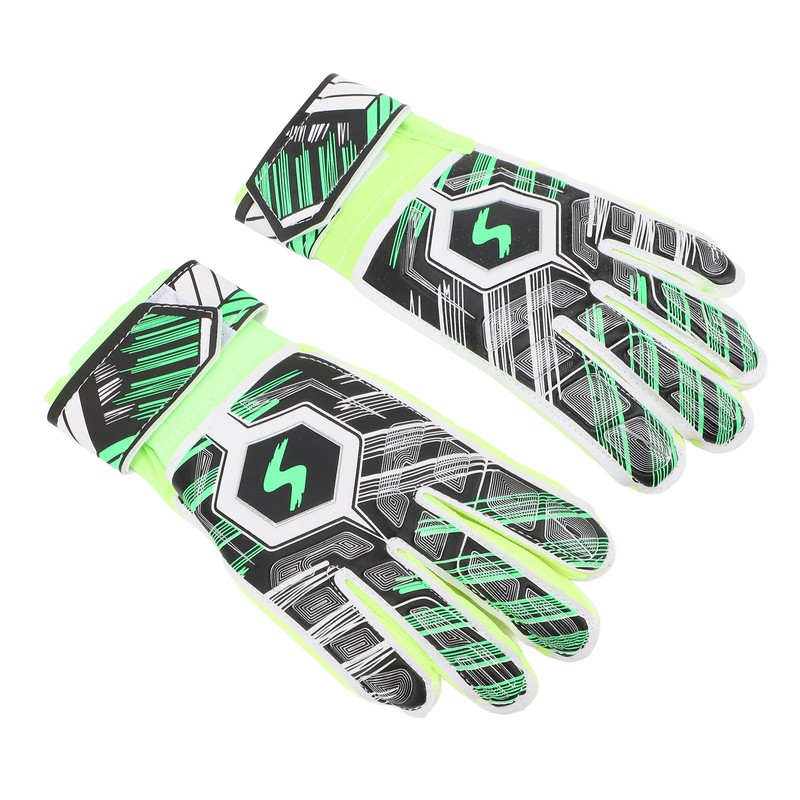 1 Pair Kids Soccer Gloves Latex Collision Resistance Football Goalkeeper