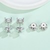 Earring Backs, DCRSLB Durable Round Shape Earrings Backs for Studs