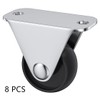 8 PCS Black Casters for Furniture,30mm(1.25 inch) Small-size Castor Wheels