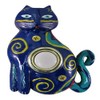 Waterwood Hand Painted Blue Cat Doorbell - Wired & Illuminated