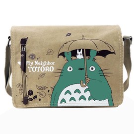 Driflo My Neighbor Totoro Crossbody Bag, My Neighbor Totoro Shoulder Bag, Canvas B-ag Men's, Messenger Bags, Large Capacity Crossbody B-ag Cartoon Bags Gifts for Kids Fans