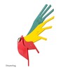 Brake Pad Thickness Gauge, Brake Pad Measuring Ruler with 3-Colour