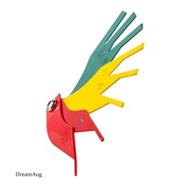 Brake Pad Thickness Gauge, Brake Pad Measuring Ruler with 3-Colour Coding - Universal Fit, Quick-Read Accuracy for Car/Motorcycle Brake Inspections