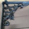 Flag Emotes Wall Shelf Bracket Decorative Cast Iron Brace Vine