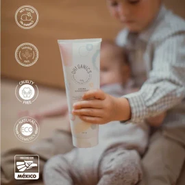 Ohganics crema hidratante para bebés de 250g nutrición y cuidado suave para la piel delicada