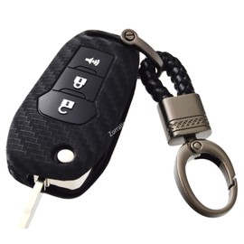 Carbon Silicone Key Fob Cover Protector for Flip Key Ford F150 F250 F350 F450 F550 Explorer Ranger Escape