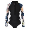 Girls Long Sleeve One-Piece Swimsuit: Rash Guard UV UPF 50+