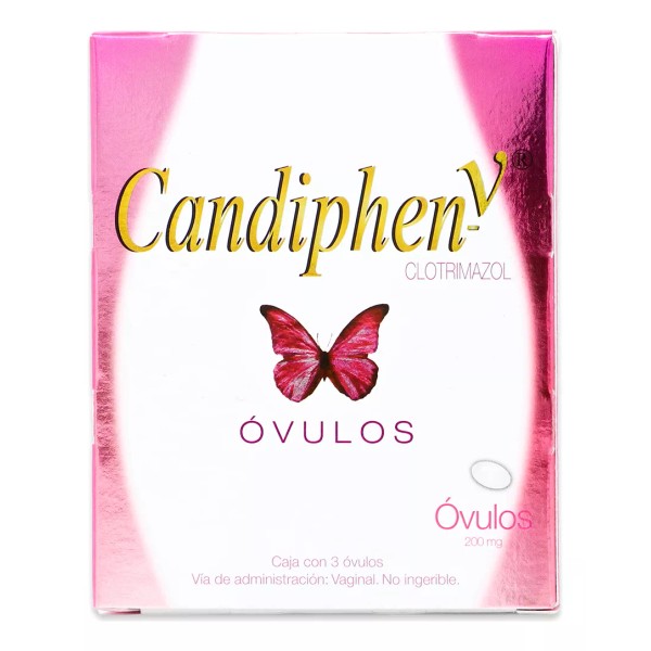 Son´s Candiphen - V Clotrimazol, Caja Con 3 Ovulos 200 Mg, Sons