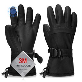 Ski Gloves, Warmest Waterproof and Breathable Snow Gloves for Cold Weather, Fits Both Men & Women,for Parent Child Kids Outdoor