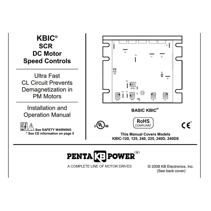 KB Electronics KBIC-240D DC motor control 9464 upc 024822093385