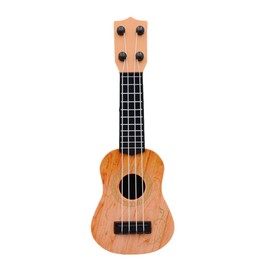 Alipis Kids Ukulele, Guitar Toys for Toddler Children Kids Musical Instruments Ukulele Model Toy Instruments Educational Toy Music Learning Toys for Kids Ages 3-5 (Light Brown)