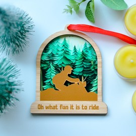 BlinkWishes Motorcycle Christmas Ornament, Motorcycling Christmas Ornament for Motor Lover, Motor Enthusiast Keepsake, Xmas Gift for Bikers, Riders Christmas Tree Decor