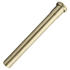Westbrass A421-01 1-1/4" x 12" Slip Joint Extension Tube, Polished Brass