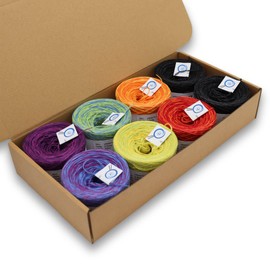 Wunderkiste Colour Gradient Yarn, 3-Ply 2,000 m, (8 x 250 m) 400 g, Bob Colour Gradient Yarn for Knitting and Crocheting (WU0073)