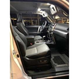 BRISHINE Kit de luz interior LED blanca para Toyota 4Runner 2003 2004 2005 2006 2007 2008 2009 paquete de bombillas LED interiores superbrillantes de 6000 K + luces de matrícula y herramienta de instalación