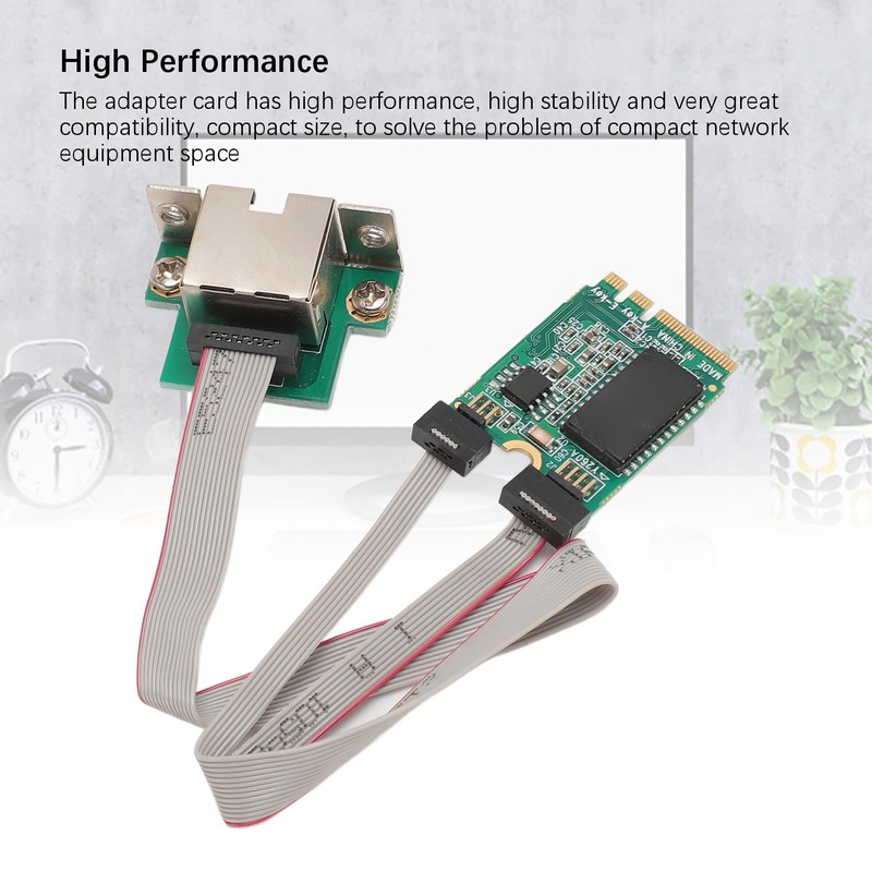 M.2 A+E Network Card, Bent Pin Gigabit Ethernet Single Port