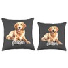 Golden Retriever Throw Pillow