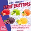 Assorted Fruit Button Hard Candy – About 75 Individually Wrapped