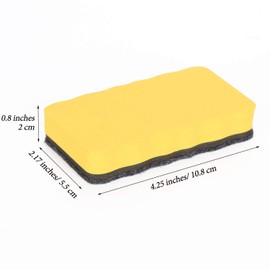 Onwon 4 Pieces Magnetic Whiteboard Eraser Dry Erase Chalk Eraser Whiteboard Magnets Chalkboard Cleaner Board Wiper Erase Pens and Markers Wipe for Classroom Office Home School Teacher