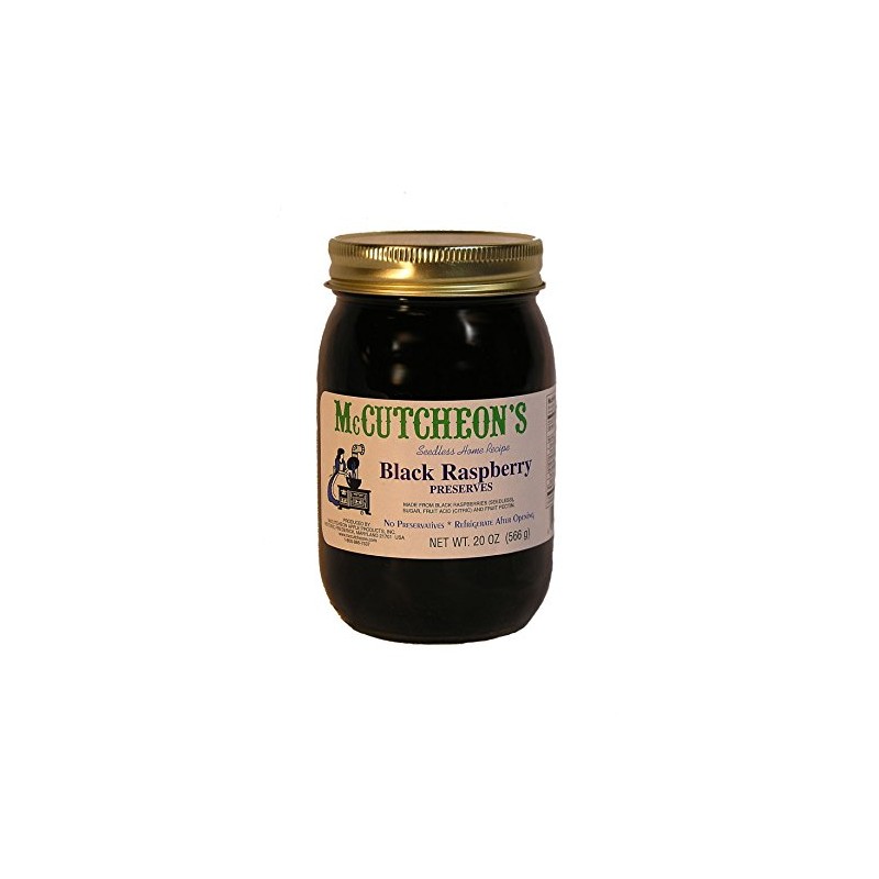 MCCUTCHEON Black Raspberry Preserve, 19 OZ