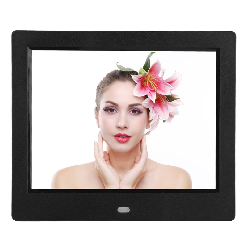 XCLT-808 8 Inch Desktop Electronic Clock Calendar Alarm Digital Photo