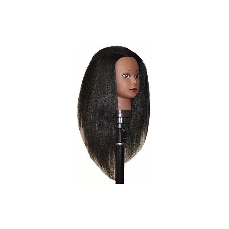 HairZtar Maniqui Cabeza Cabello Natural Marrón # 2 45 Cm