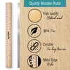 Rulers 4 Pack - Rulers 12 Inch, Wood Ruler with