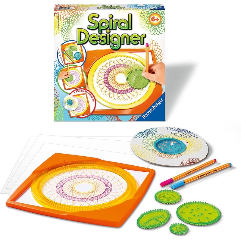 Spiral Designer Midi with 4 Gears & Mandala Stencil