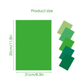WINDAWNKE 30 Sheets Green Colored Cardstock 8.3'' x 11.6'', 250GSM Thick Paper Cards for Card Construction Making, Scrapbooking, Invitations and DIY Decorations