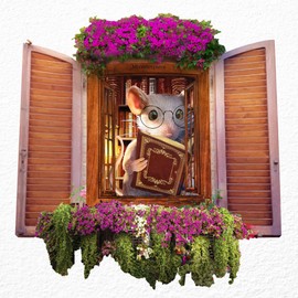 Micesterpiece Mouse Hole Sticker, Removable Baseboard Wall Decal, Coffee Lover, Kitchen Decor, Multicolor, Vinyl, Rustic Style, Animal Theme, Water Resistant, Rectangular, Outdoor Use