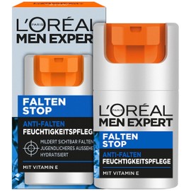 L'Oréal Men Expert Anti-Wrinkle Moisturiser for Men, Day Cream for Firm and Complexion and Hydrated Skin, Wrinkle Stop, 1 x 50 ml